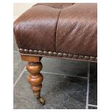 LL - Isenhour Furniture Leather Ottoman