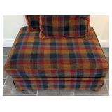LL - Lee Industries Plaid Ottoman with 2 Matching Pillows