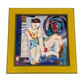 LL - Yang Yang Hand Painted Ceramic Art Tile
