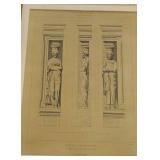 LL - Pair of The Bombay Co Architectural Prints - Eglise Ste Clotilde Aux Andelys