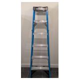 LL - Werner FS106 Mk 9 6 ft Non-Conductive Fiberglass Ladder - 250 lb Load