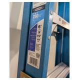 LL - Werner FS106 Mk 9 6 ft Non-Conductive Fiberglass Ladder - 250 lb Load