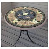 P - Tuscan Mosaic Lemon Bistro Table
