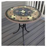 P - Tuscan Mosaic Lemon Bistro Table