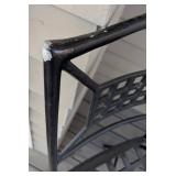 P - Pair of Metal Patio Chairs