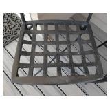 P - Pair of Metal Patio Chairs