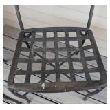 P - Pair of Metal Patio Chairs