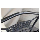 P - Pair of Metal Patio Chairs
