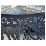 BY - Patio Table Set - Cast Iron Glass Top - 4 Chairs