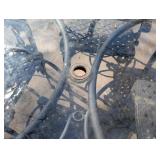 BY - Patio Table Set - Cast Iron Glass Top - 4 Chairs