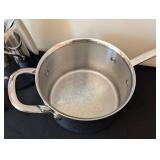 ML - Williams-Sonoma Stainless Steel Thermo-Clad 3 Qt Sauce Pan with Lid & Utensil Set - Italy