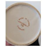 ML - Highmark Ceramic Canisters - Floral Botanical Pattern - 2-Piece Set