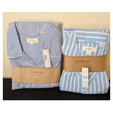 ML - J.CREW Pajama Set - 2-Pack (Sizes M & S) - Chambray & Striped Styles