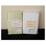 ML - The Company Store QU39 STD Lily & QU39 STD White Bamboo Cotton Pillowcases