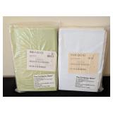 ML - The Company Store QU39 STD Lily & QU39 STD White Bamboo Cotton Pillowcases