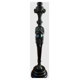 Table Lamp with Sculpted Female Figurine Base - Vintage Style