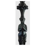 Table Lamp with Sculpted Female Figurine Base - Vintage Style