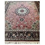 UP3 - Persian Tabriz Handwoven Area Rug - Vintage 1990s - 102 x 79 inches