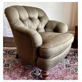 UP3 - Green Upholstered Accent Chair by Isenhour