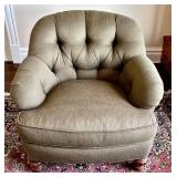 UP3 - Green Upholstered Accent Chair by Isenhour