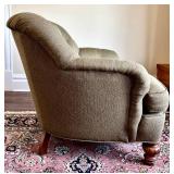UP3 - Green Upholstered Accent Chair by Isenhour
