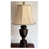 UBR3 - Bradburn Gallery Table Lamp - 27 in Tall - Ornate Patterned Base with Fabric Shade