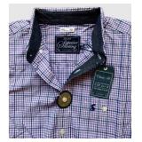 UBR3 - Joules 2 New With Tags Button Up Shirts - Floral Print and Plaid - Size Small