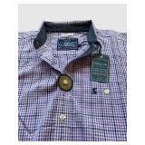 UBR3 - Joules 2 New With Tags Button Up Shirts - Floral Print and Plaid - Size Small