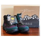 UBR3 - J.Crew Nordic Hiker Boot AZ842 - Historic Purple Multi - Size 10 - New In Box