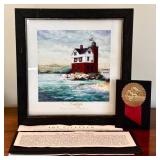 UBR3 - Joe Cilluffo Round Island Lighthouse Wall Art