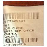 UBR3 - Vintage Armchair Gothic Steeple-Back Walnut