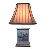 UBR1 - Curry & Company Table Lamp - Ceramic Dragonfly Floral Base