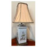 UBR1 - Curry & Company Table Lamp - Ceramic Dragonfly Floral Base