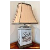 UBR1 - Curry & Company Table Lamp - Ceramic Dragonfly Floral Base