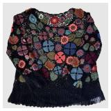 Peruvian Connection Crocheted Sweater