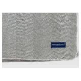 UBR1 - Faribault Mill Queen Blanket - Chevron Green/White