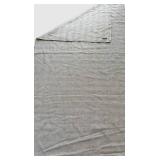 UBR1 - Faribault Mill Queen Blanket - Chevron Green/White