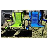 G - Kijaro Dual Lock Hard Arm Chair Ireland Green & Blue