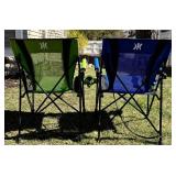 G - Kijaro Dual Lock Hard Arm Chair Ireland Green & Blue