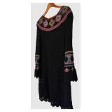 UBR1 - Peruvian Connection - XL Folkloric Crochet Pullover - New with Tags