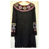 UBR1 - Peruvian Connection - XL Folkloric Crochet Pullover - New with Tags