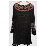 UBR1 - Peruvian Connection - XL Folkloric Crochet Pullover - New with Tags