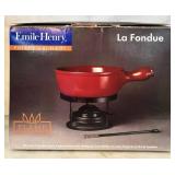 K - Emile Henry La Fondue Pot - Poterie Culinaire France - Fondue Set