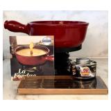 K - Emile Henry La Fondue Pot - Poterie Culinaire France - Fondue Set