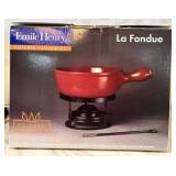 K - Emile Henry La Fondue Pot - Poterie Culinaire France - Fondue Set