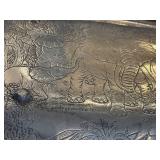 K - Arthur Court Design Aluminum Elephant Clutch Tray - Vintage 1987