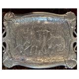 K - Arthur Court Design Aluminum Elephant Clutch Tray - Vintage 1987