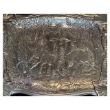 K - Arthur Court Design Aluminum Elephant Clutch Tray - Vintage 1987