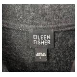 UBR1 - Eileen Fisher Zip Front Knit Jacket - Size Large