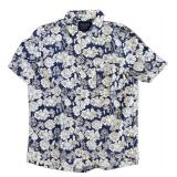UBR1 - Joules Floral Print Short Sleeve Shirts - Medium - Set of 2